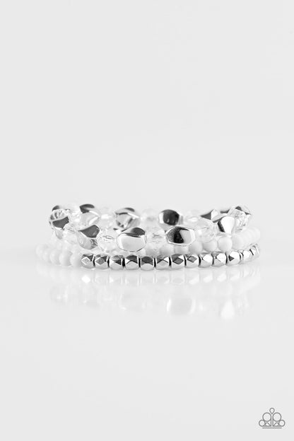 Beaded Bravado - White
